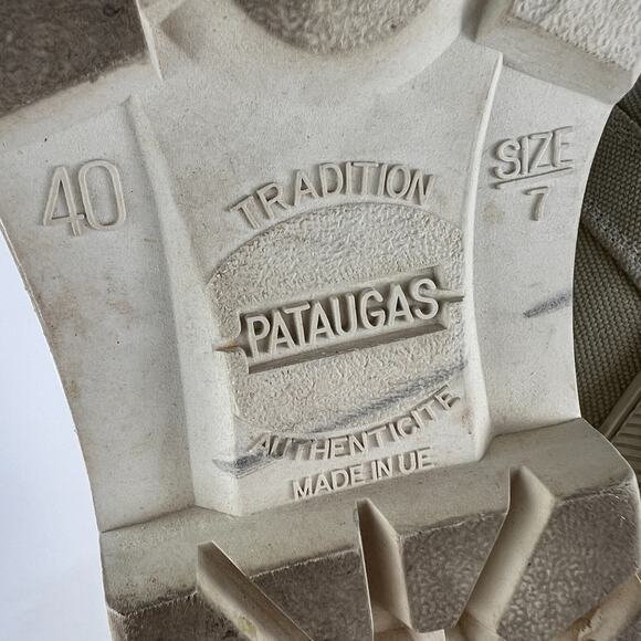 Pataugas canvas high top mens size 7 tan minimalist athletic sneakers shoes - Picture 12 of 12